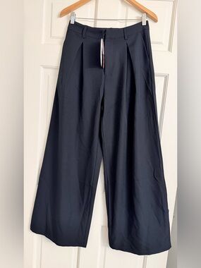 Cider Black Wide-Leg Trousers